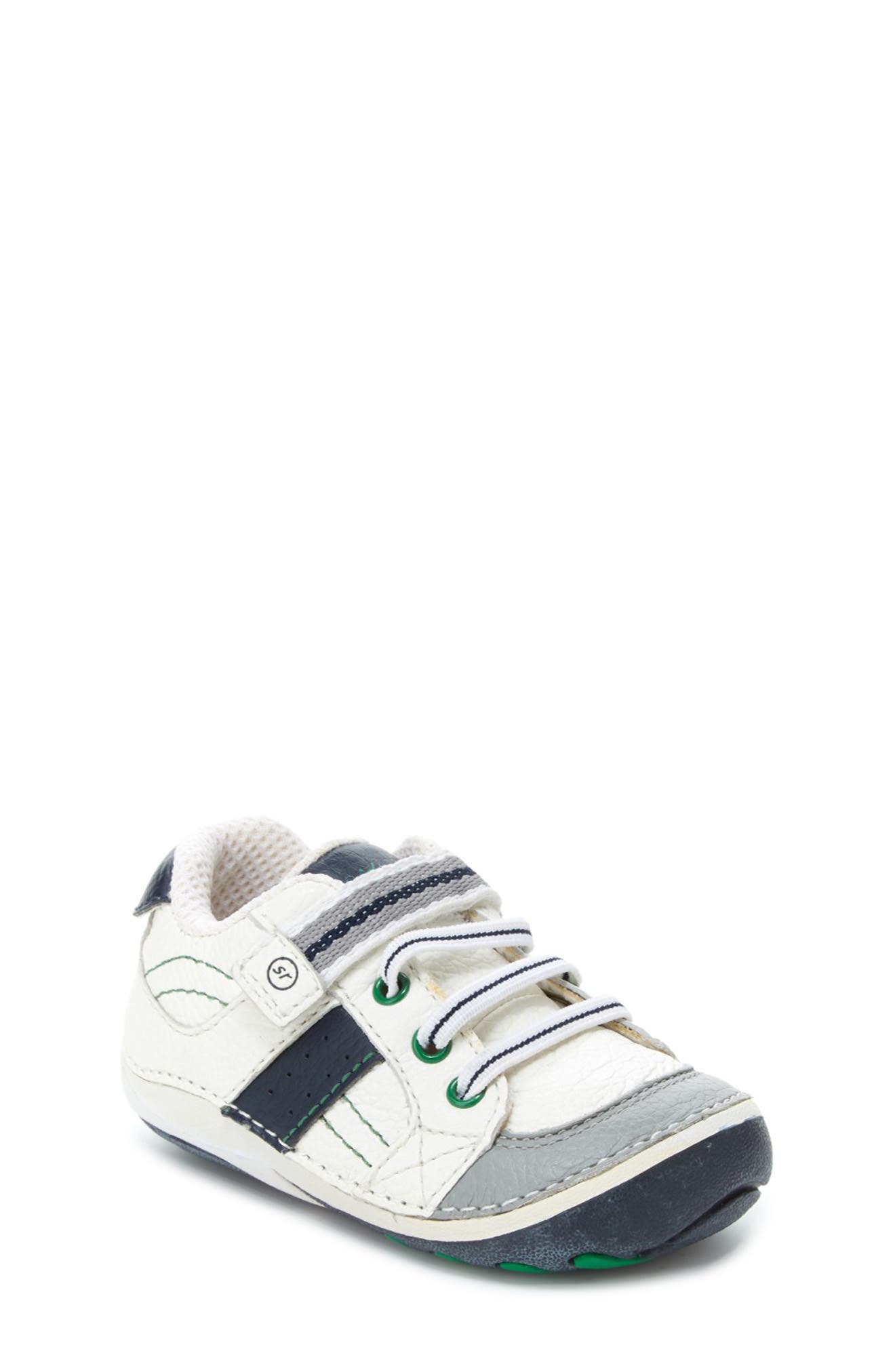 Stride Rite Artie Sneaker, Main, color, White/ Navy