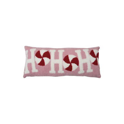 Candy Stripe Cotton Terry Lumbar Pillow