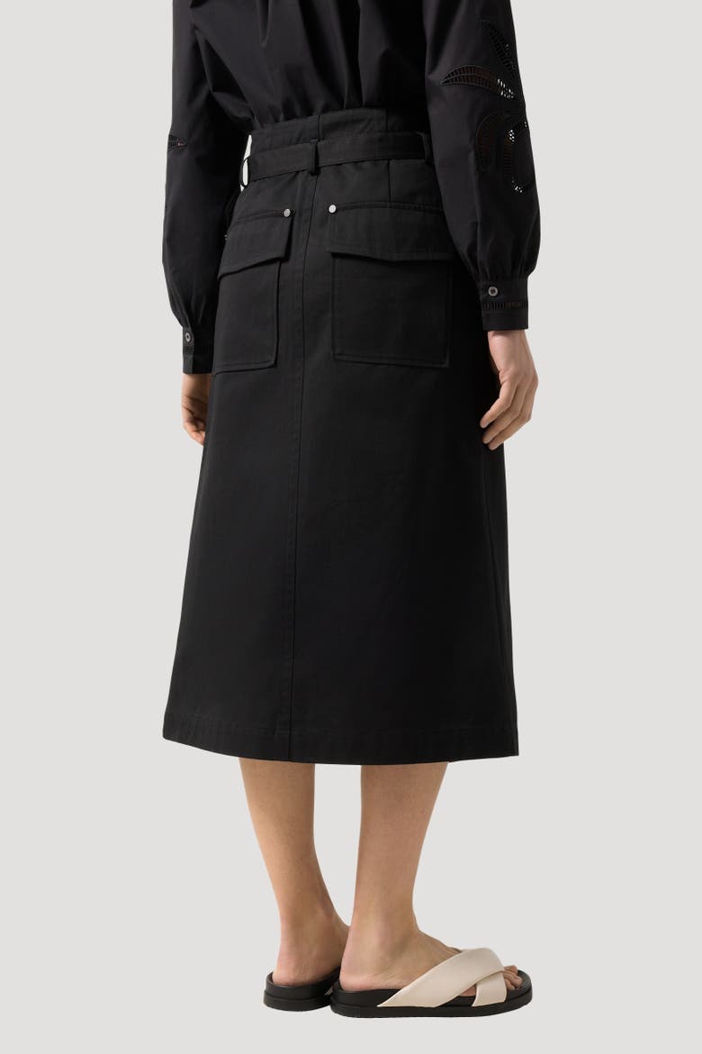 Jocy Wrap Skirt, Alternate, color, Black