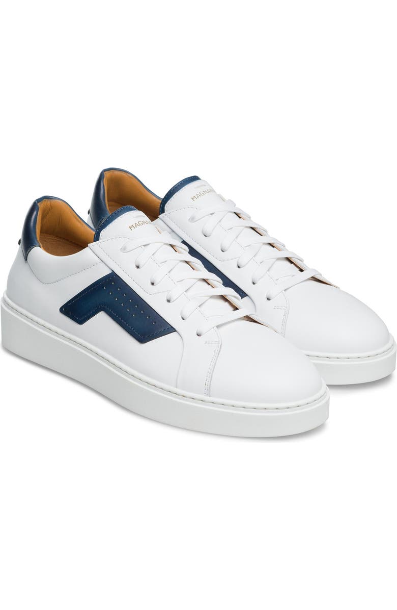 Magnanni Phoenix Water Resistant Sneaker, Main, color, White
