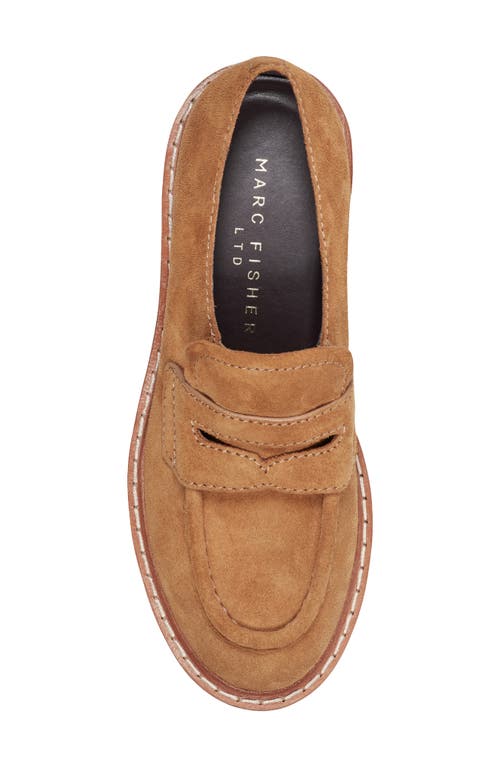 Marc Fisher Ltd Norton Lug Sole Penny Loafer In Animal Print