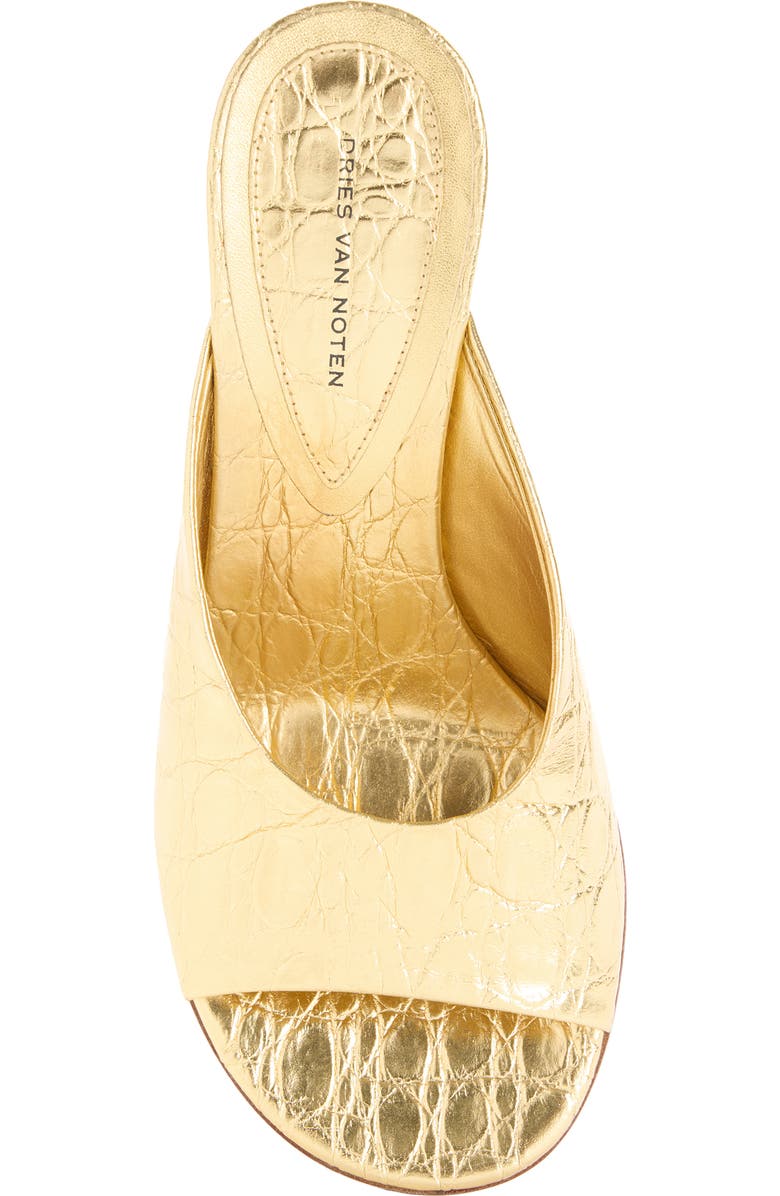 Dries Van Noten Wedge Slide Sandal, Alternate, color, 954 Gold