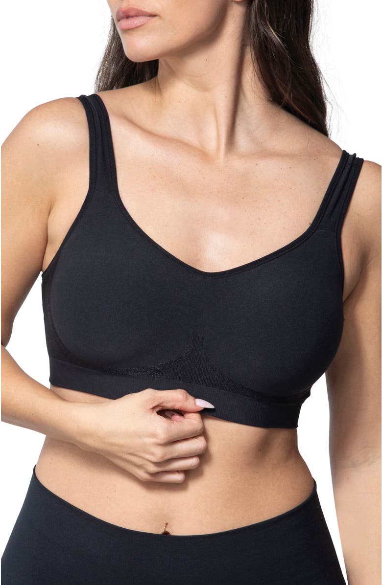 Underoutfit The Comfort Shaping Bra, Alternate, color, Black