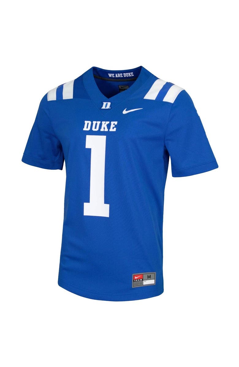 Nike Men's Nike #1 Royal Duke Blue Devils Untouchable Game Jersey, Alternate, color, 