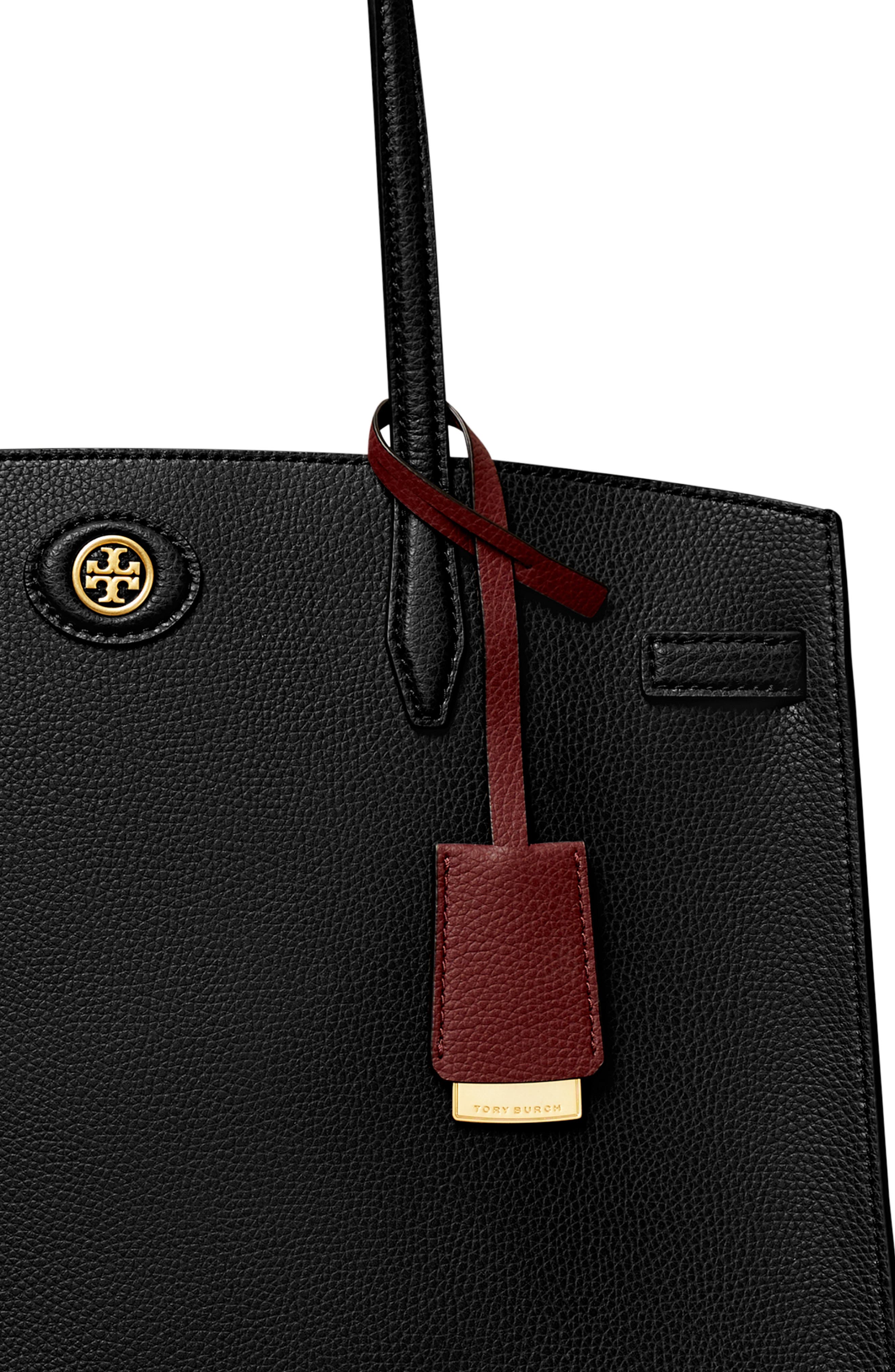 Tory Burch Robinson Leather Satchel, Alternate, color, 