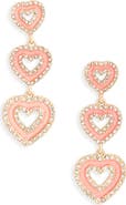 Leith Valentine's Day Heart Linear Earrings