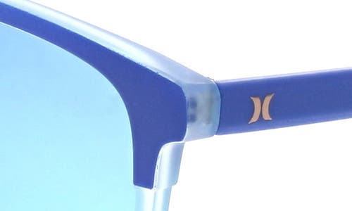 Hurley 55mm Polarized Square Sunglasses In Gray