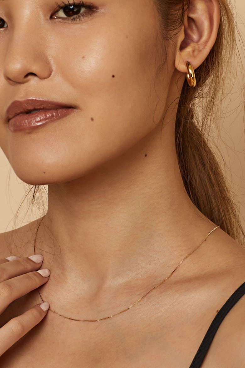 14K Gold Everything Bold Midi Hoops, Alternate, color, Yellow Gold