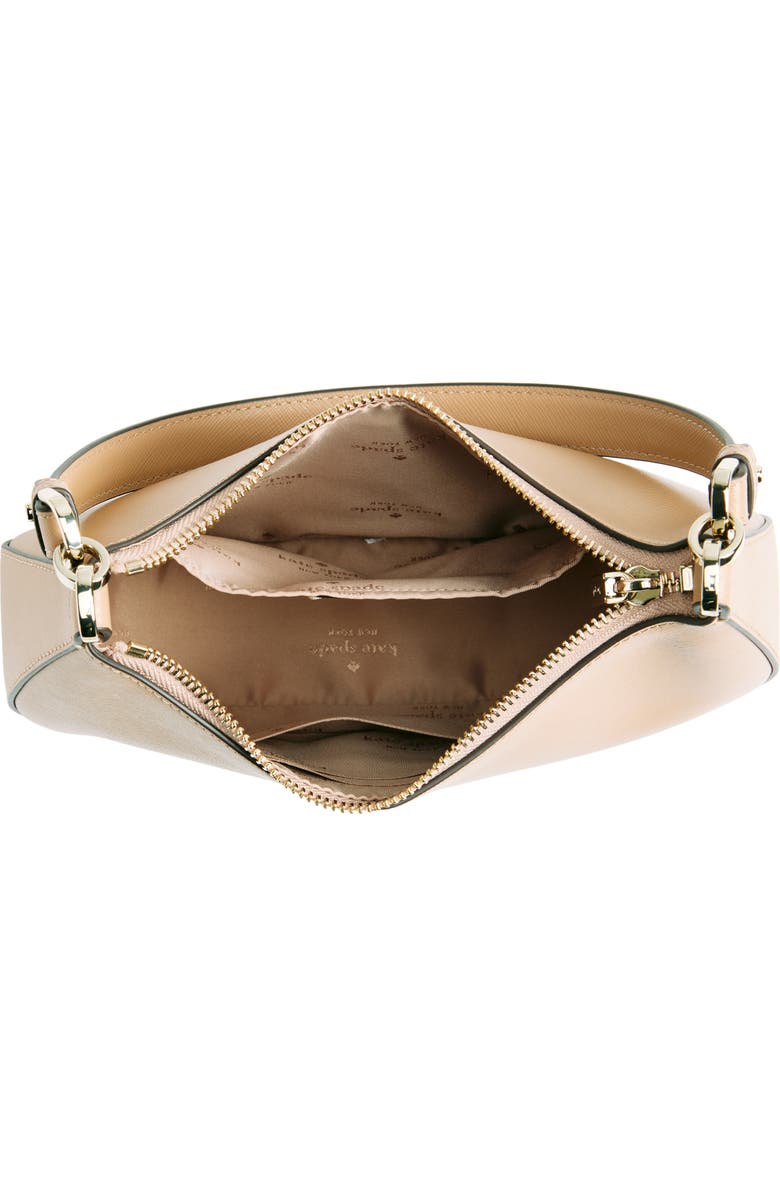 Kate Spade New York leather convertible shoulder bag, Alternate, color, Light Fawn