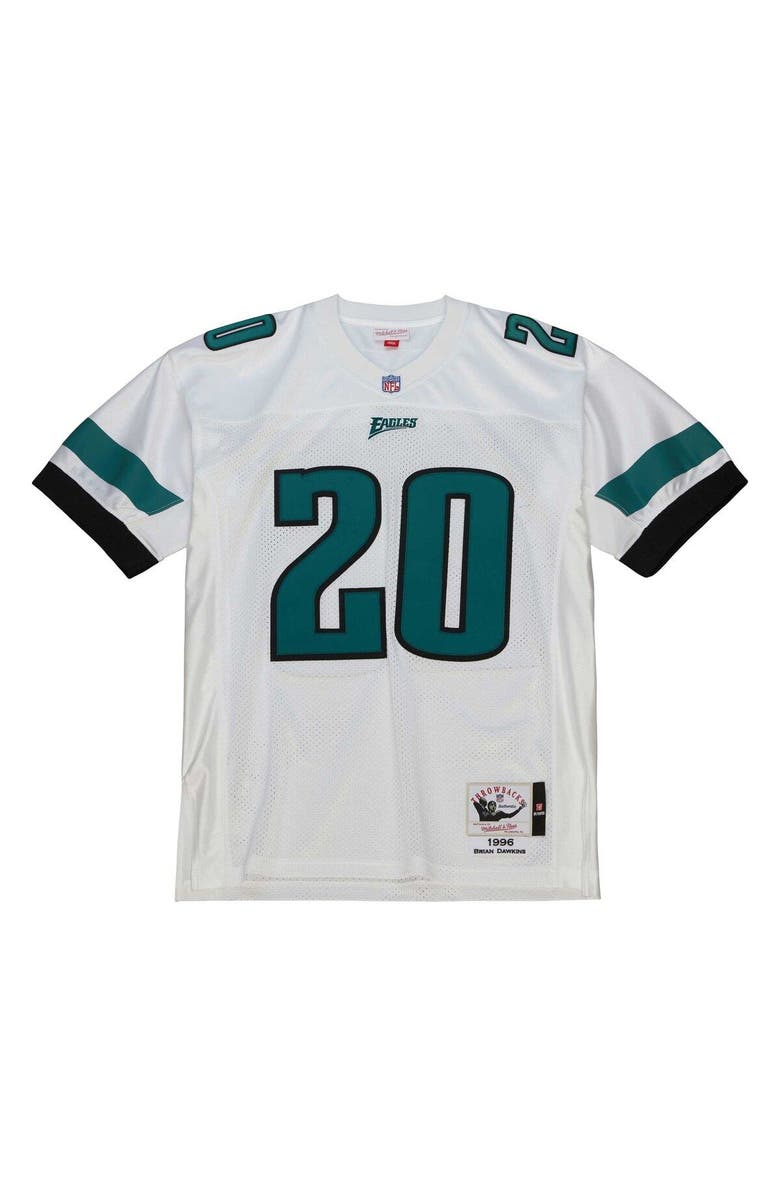 Mitchell & Ness Men's Mitchell & Ness Brian Dawkins White Philadelphia Eagles 1996 Authentic Throwback Retired Player Jersey, Alternate, color,