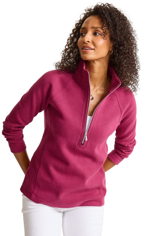 Tommy Bahama New Aruba Stretch Cotton Half Zip Pullover In Pink
