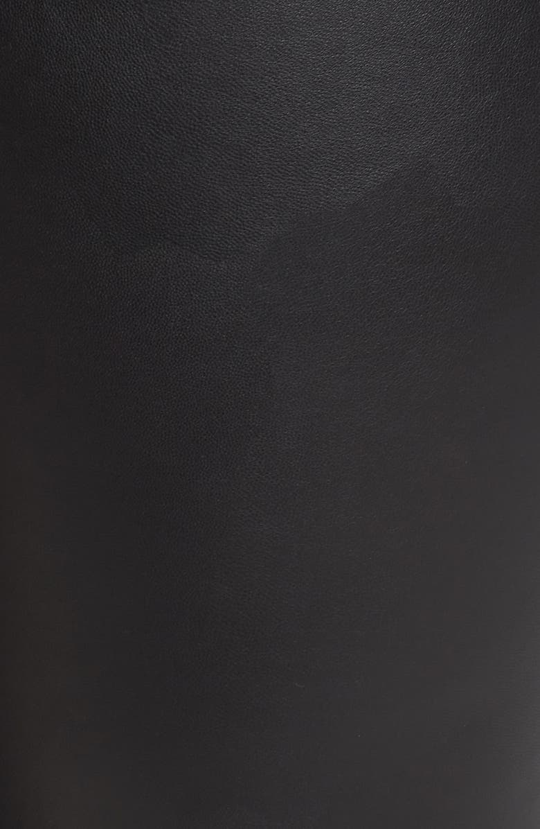 Sejour Faux Leather Front Crop Leggings, Alternate, color, 