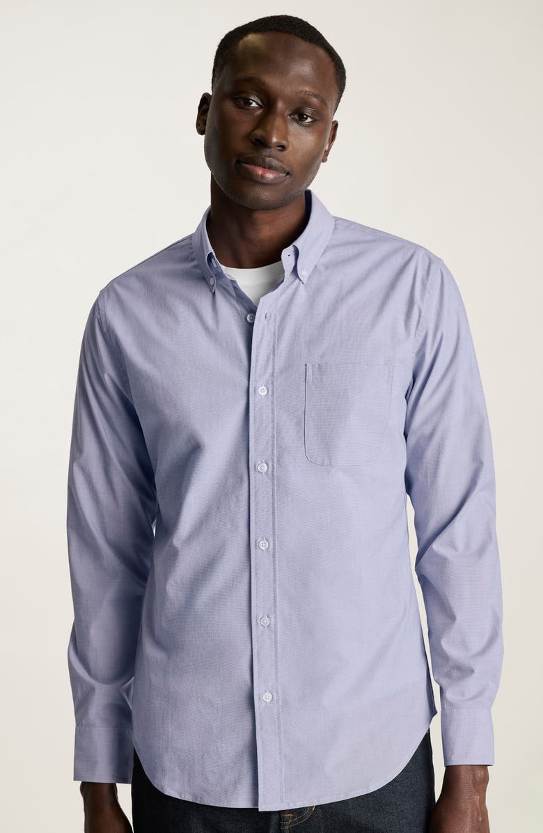 Bonobos Everyday Slim Fit Stretch Cotton Button-Down Shirt, Alternate, color, Blue
