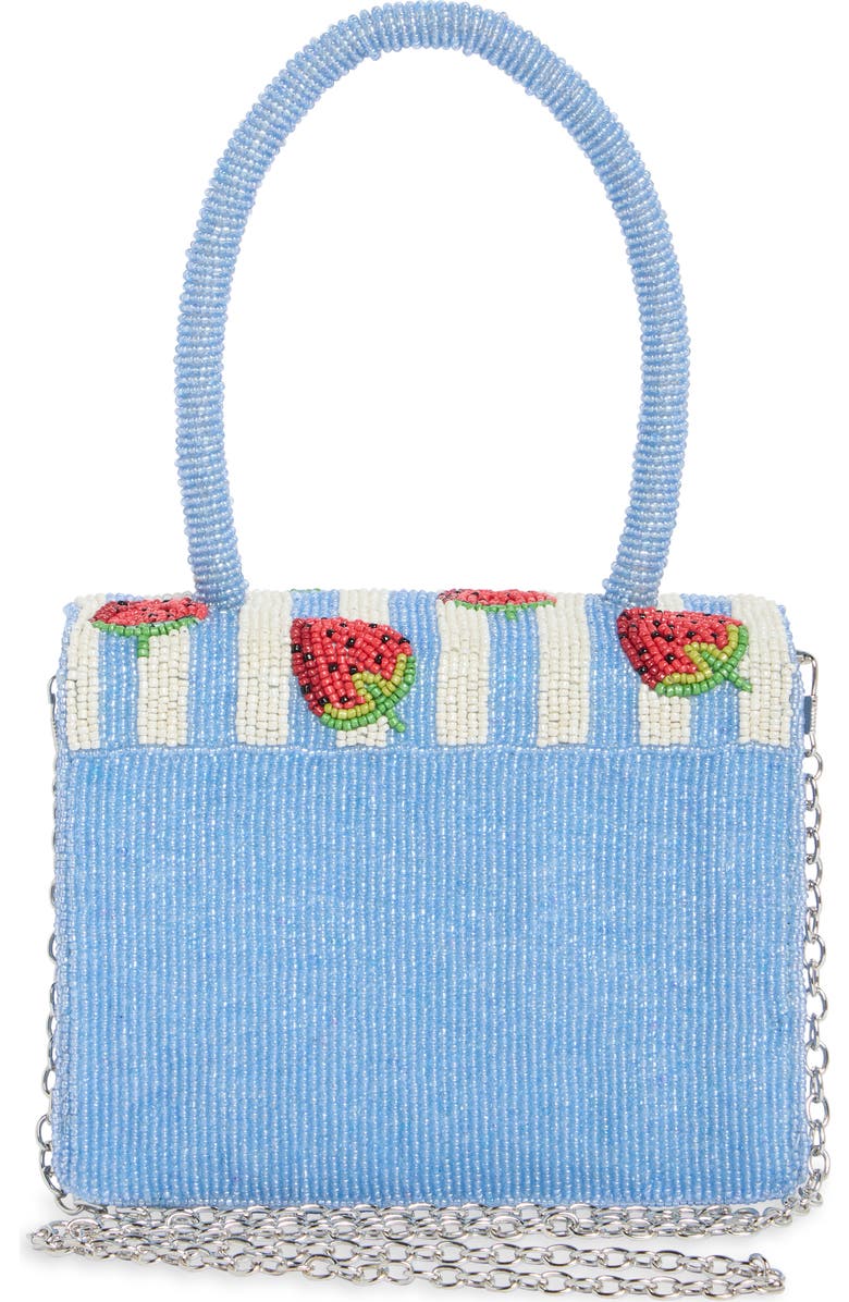 Collection XIIX Beaded Striped Strawberry Top Handle Bag, Alternate, color, Multi