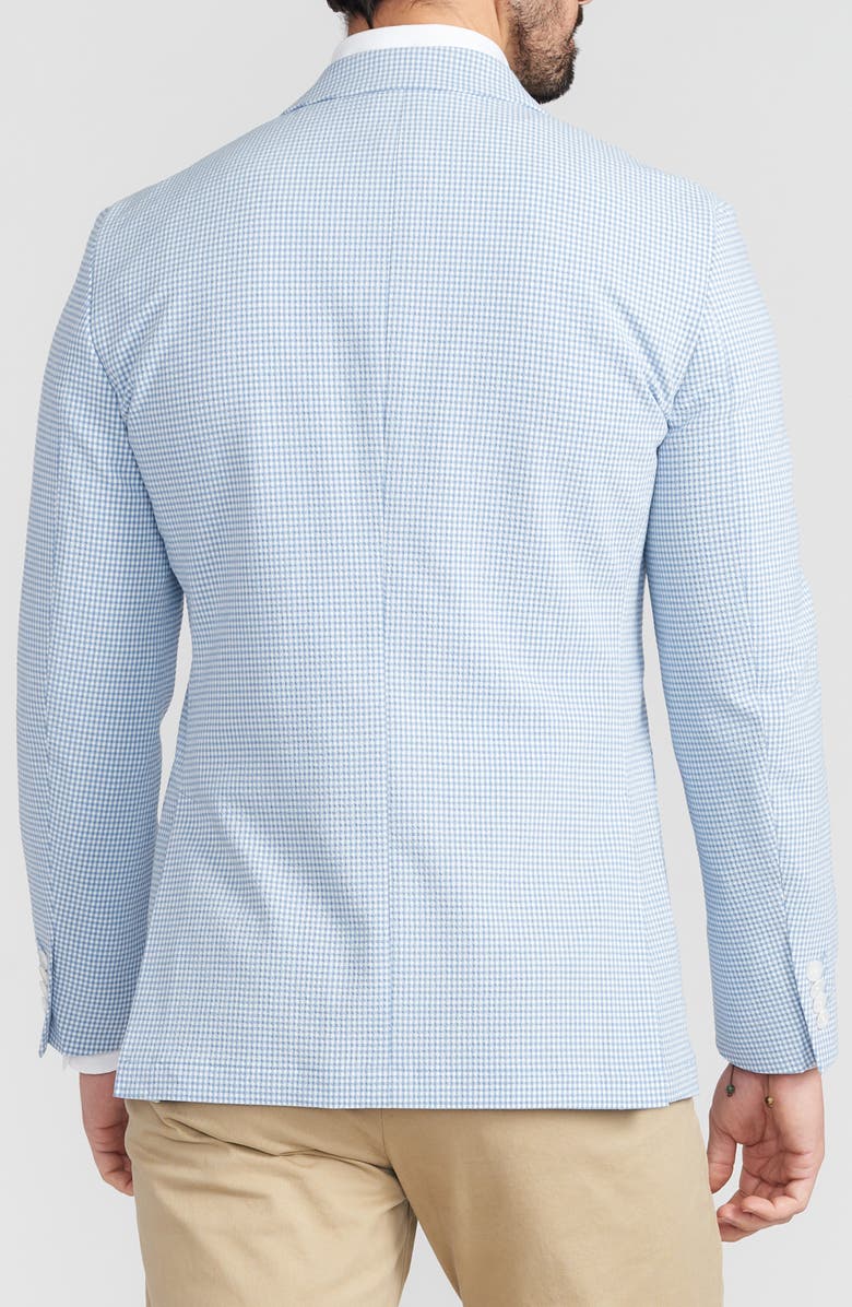 SAVILE ROW CO Blue Check Seersucker Sport Coat, Alternate, color, Blue