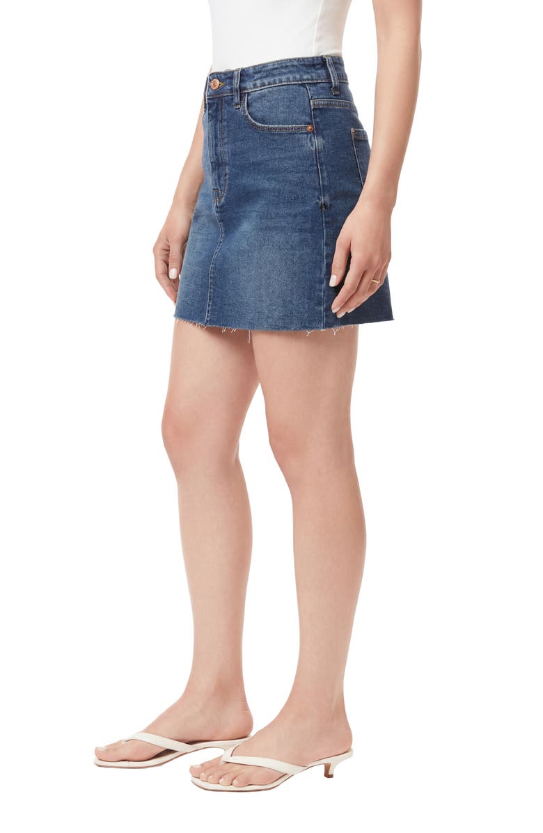 Kensie The High Waist Denim Miniskirt, Alternate, color, Lesina