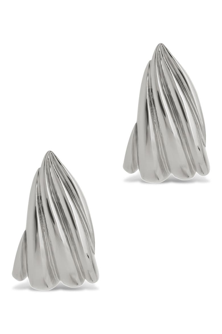 Anouk Braided Twist Hoop Earrings, Alternate, color, SILVER