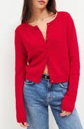 Reformation Clara Cashmere Crew Cardigan