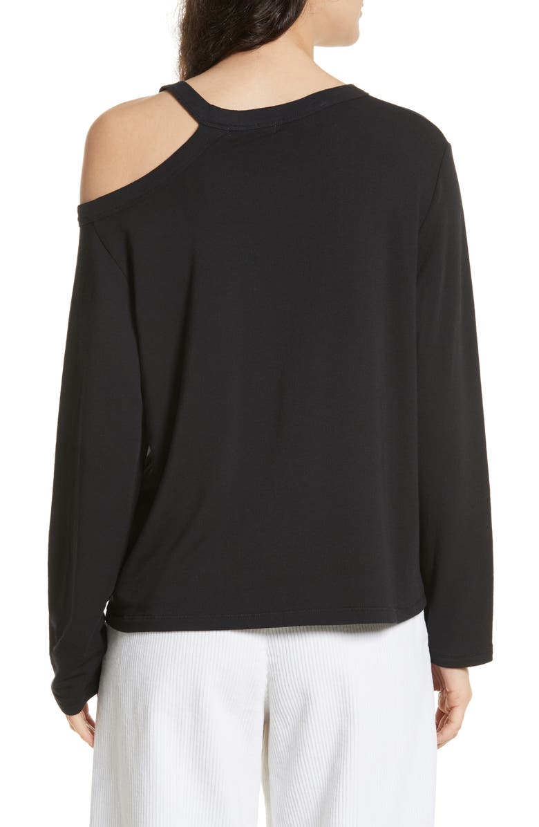 rag & bone/JEAN Sky One-Shoulder Top, Alternate, color,