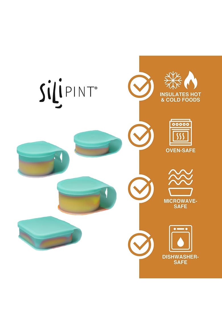Silicone Go Go Bowls Set Of 4,10, 20, 30 Oz, Alternate, color, Blue