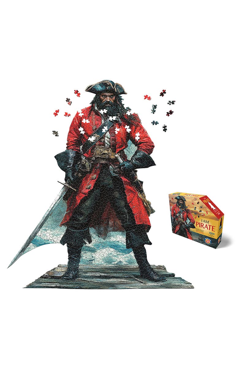 Madd Capp I Am Pirate 1000 Piece Character Shaped Jigsaw Puzzle, Main, color, Multicolored