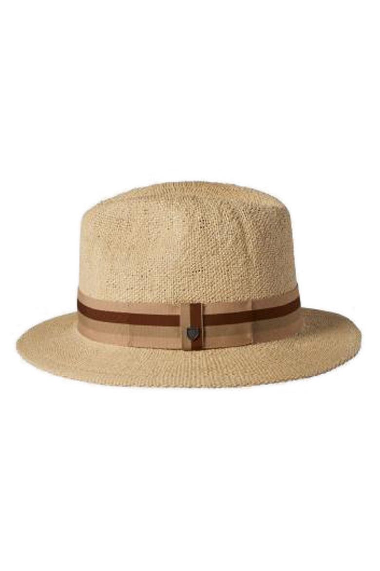 Roma Straw Fedora, Alternate, color, NATURAL