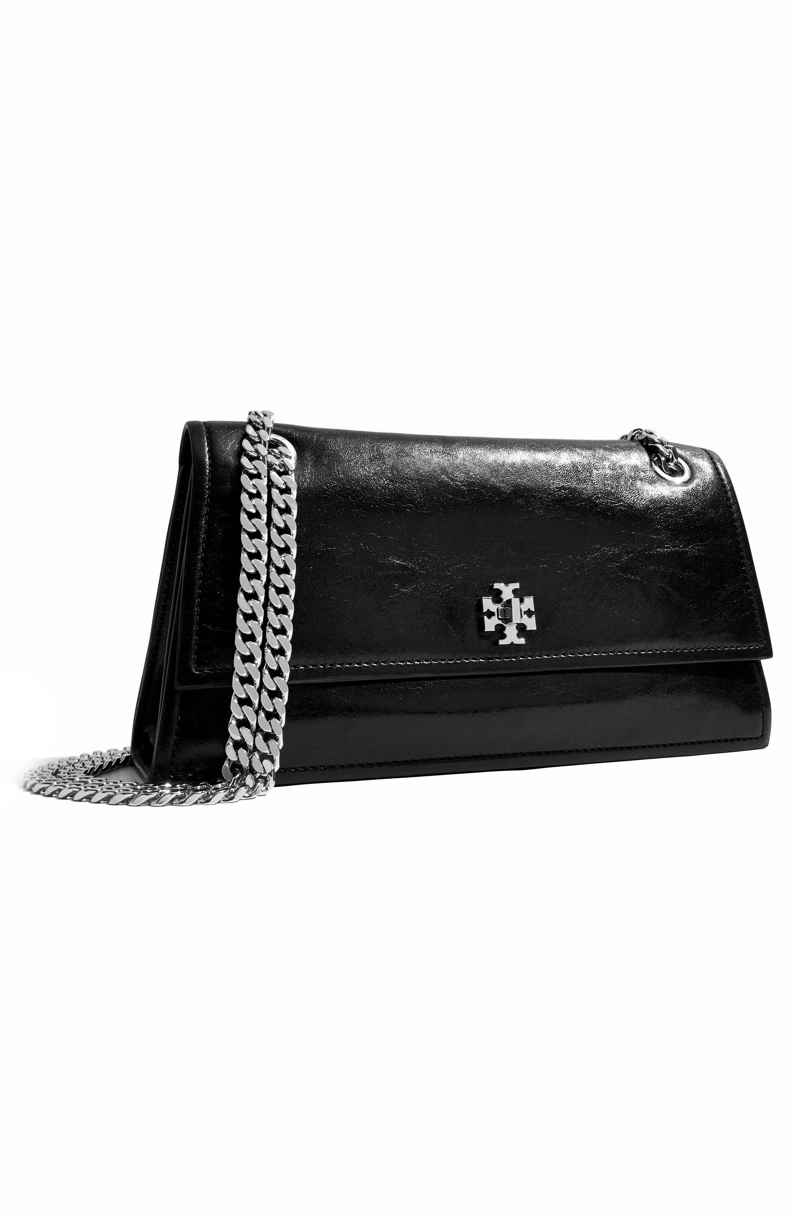 Tory Burch Kira Turnlock Leather Convertible Shoulder Bag (Women
