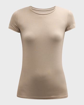 Tシャツ・カットソー MAJESTIC FILATURES Crew-neck T-shirt in silk and cotton E12-011_BLANC_1_1400x.jpg?v=