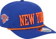 New Era Men's New Era Blue New York Knicks Wordmark Rope 9SEVENTY Adjustable Hat