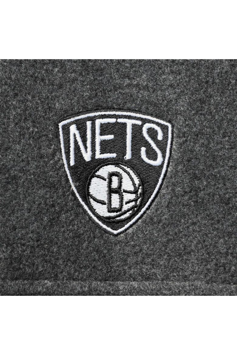 Men's Columbia Brooklyn Nets Heathered Charcoal Flanker Full-Zip Jacket, Alternate, color, Heather Charcoal