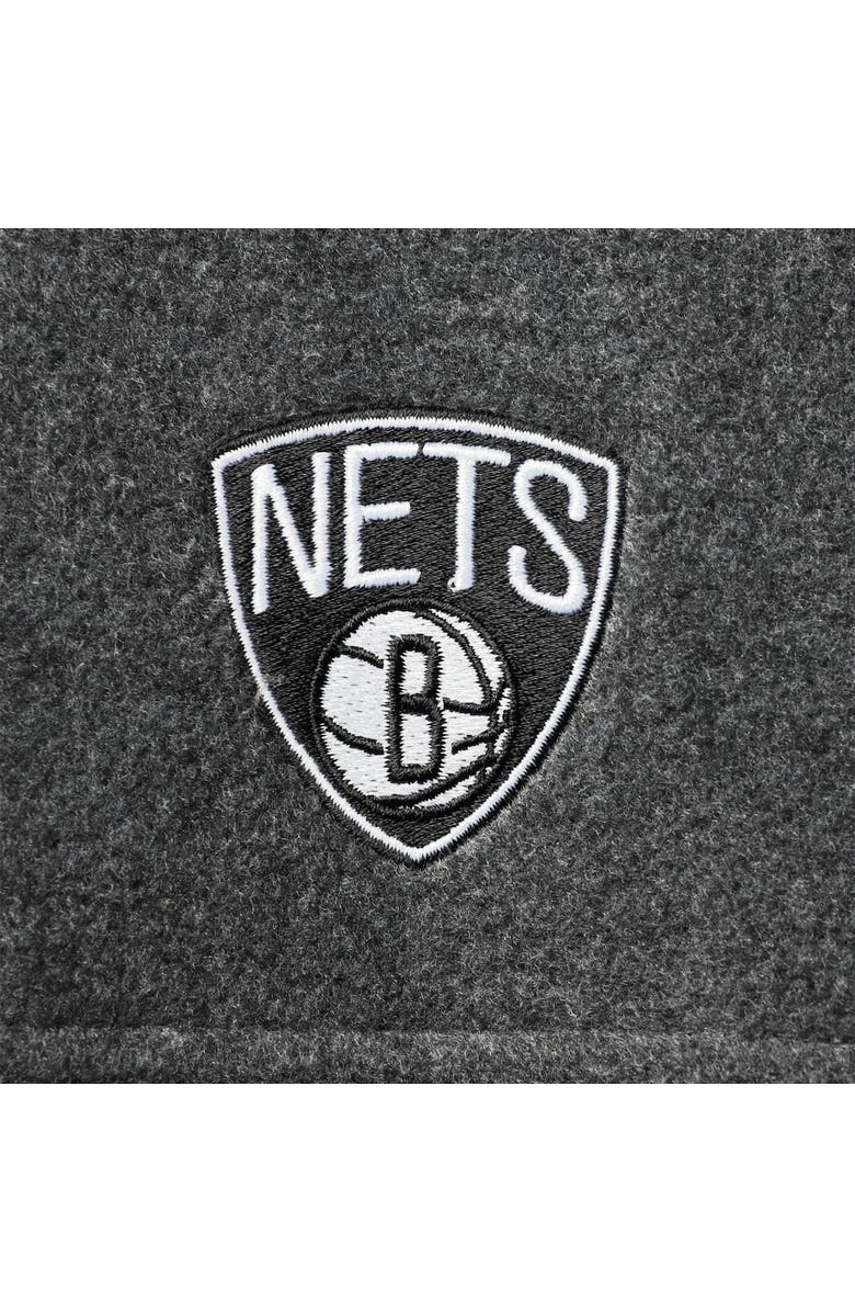 Columbia Men's Columbia Brooklyn Nets Heathered Charcoal Flanker Full-Zip Jacket, Alternate, color, Heather Charcoal