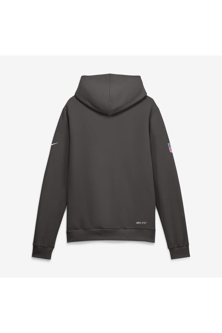 Men's Nike Pewter Tampa Bay Buccaneers Sideline Standard Issue Top Prospect Dri-FIT Hoodie, Alternate, color, Pewter