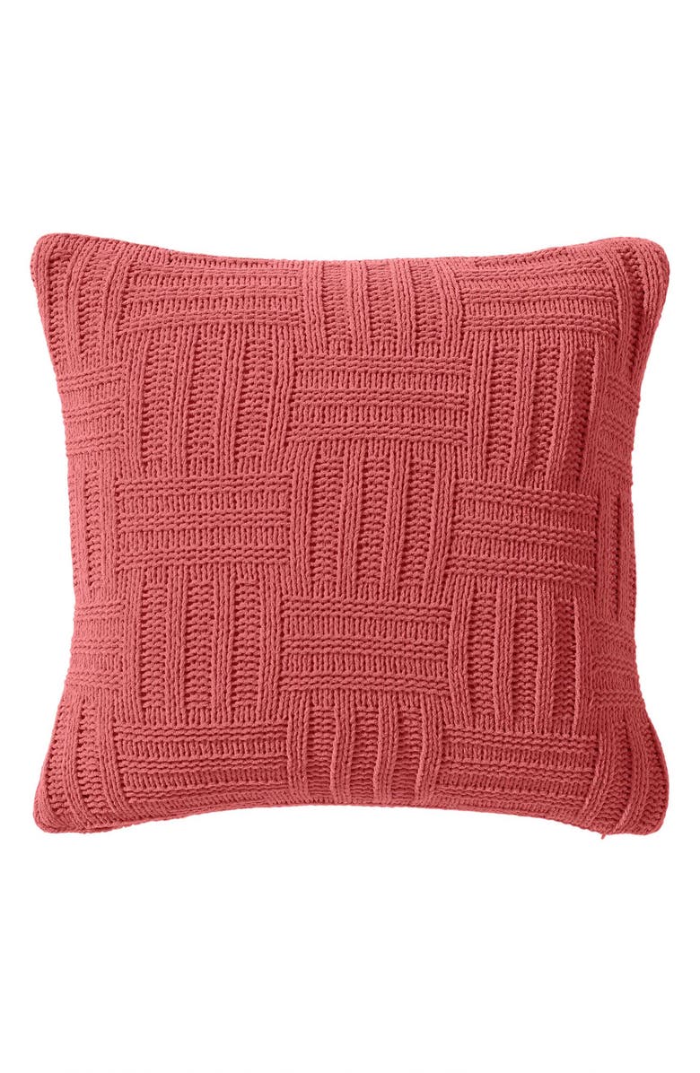 Tommy Bahama Chain Basket Square Throw Pillow, Alternate, color, Dark Orange