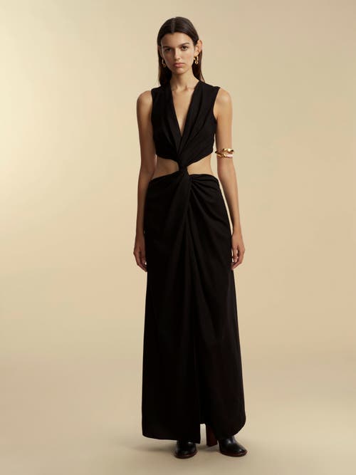 Marina Moscone Wool-blend Dress In Black
