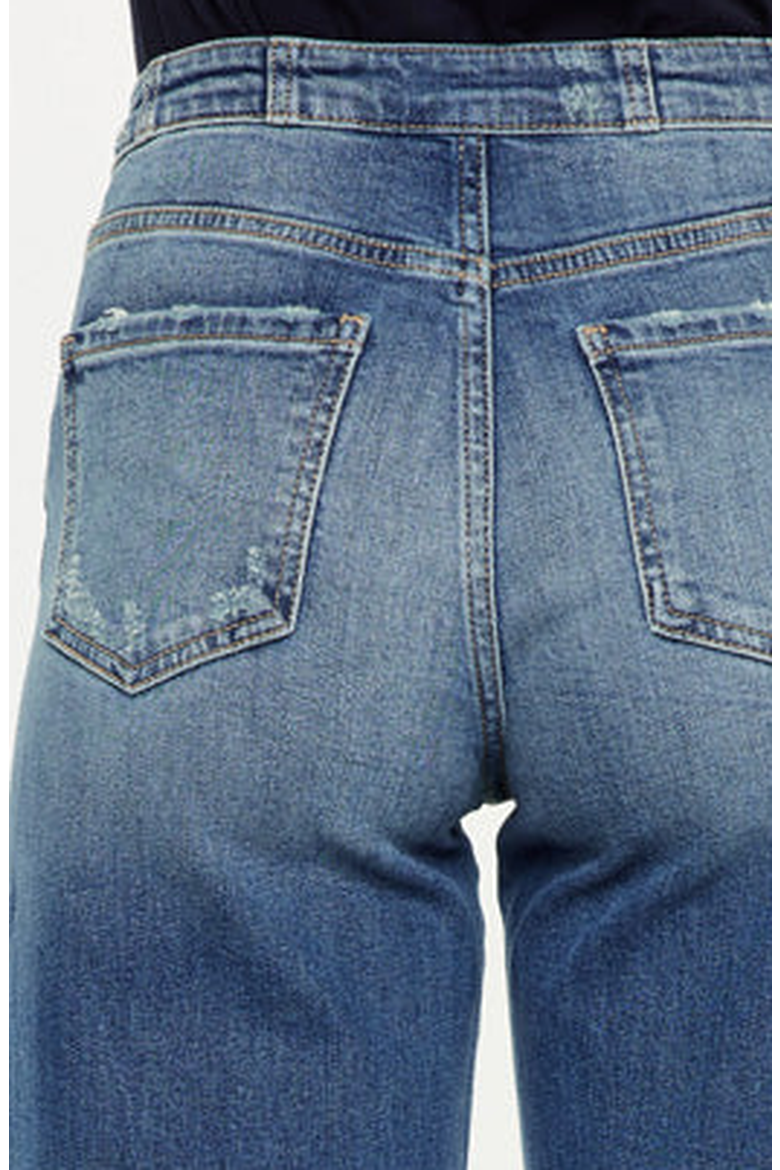 Shelly High Rise Cropped Wide Leg Jeans, Alternate, color, Medium Wash