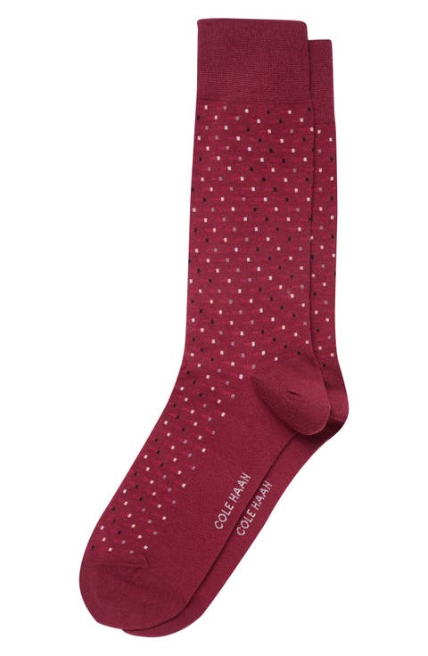 Geo Pattern Dress Socks