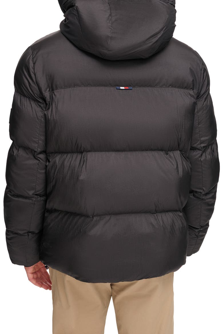 Hooded Puffer Jacket, Alternate, color, BLACK