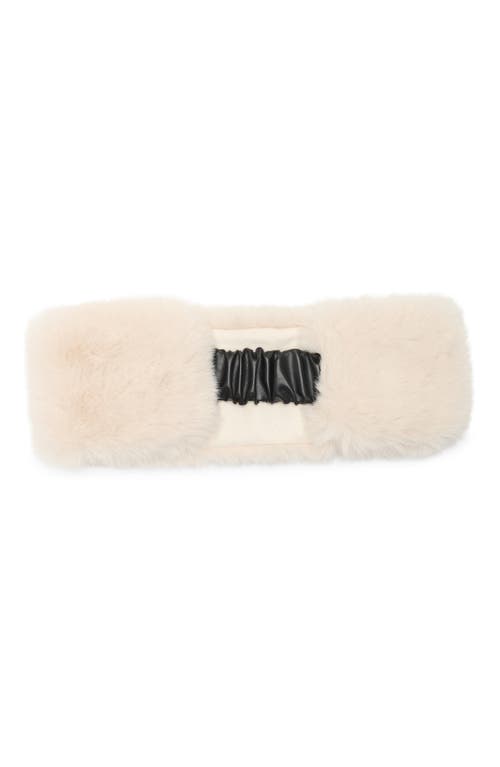 Bcbg Faux Fur Headband In Neutral