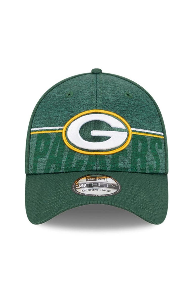 New Era Men's New Era Green Green Bay Packers 2023 NFL Training Camp 39THIRTY Flex Fit Hat, Alternate, color, Green