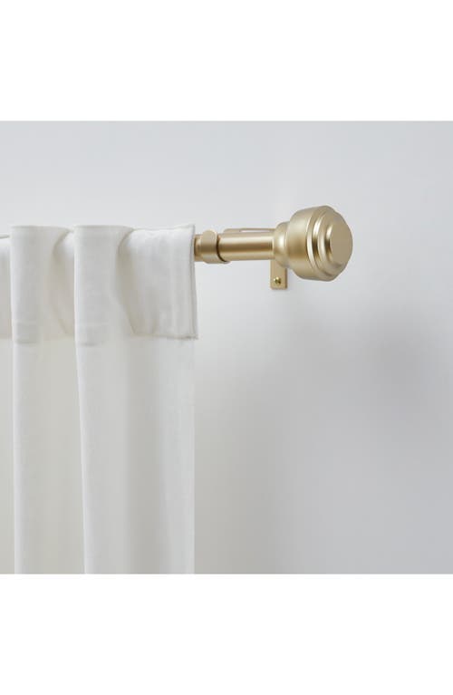 Dkny Cohen 36" To 66" Adjustable Curtain Rod In Gold