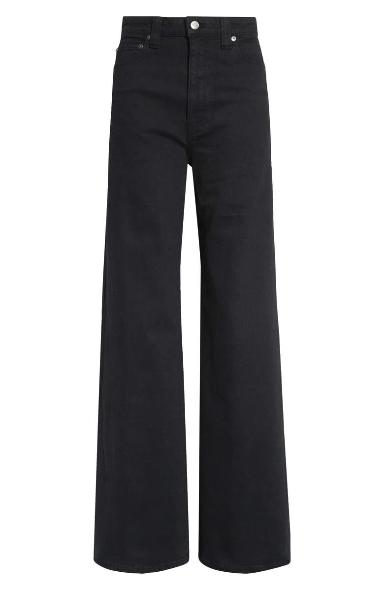 Khaite Dane High Waist Wide Leg Jeans, Alternate, color, 