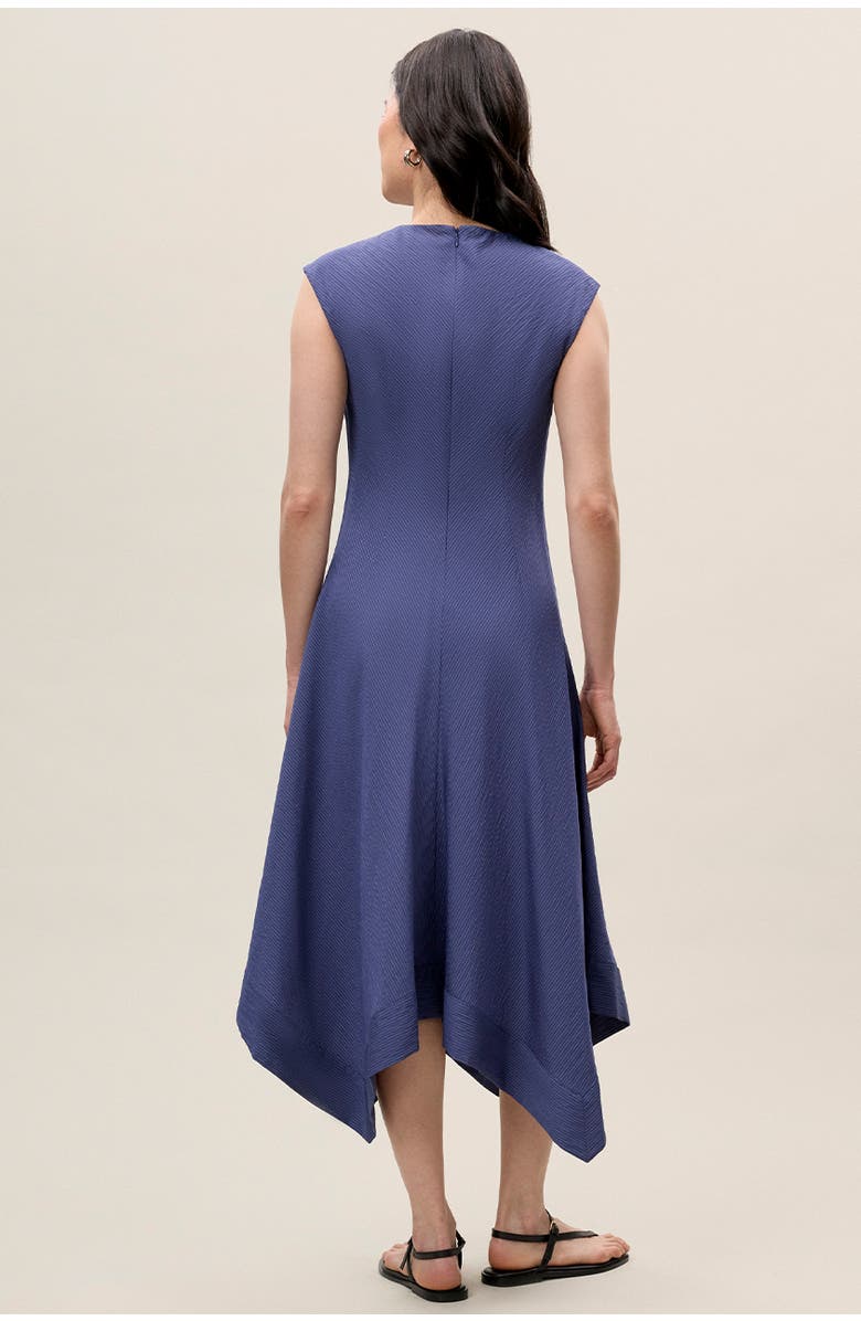 Rebecca Taylor Allegra Stripe Dress, Alternate, color, Navy