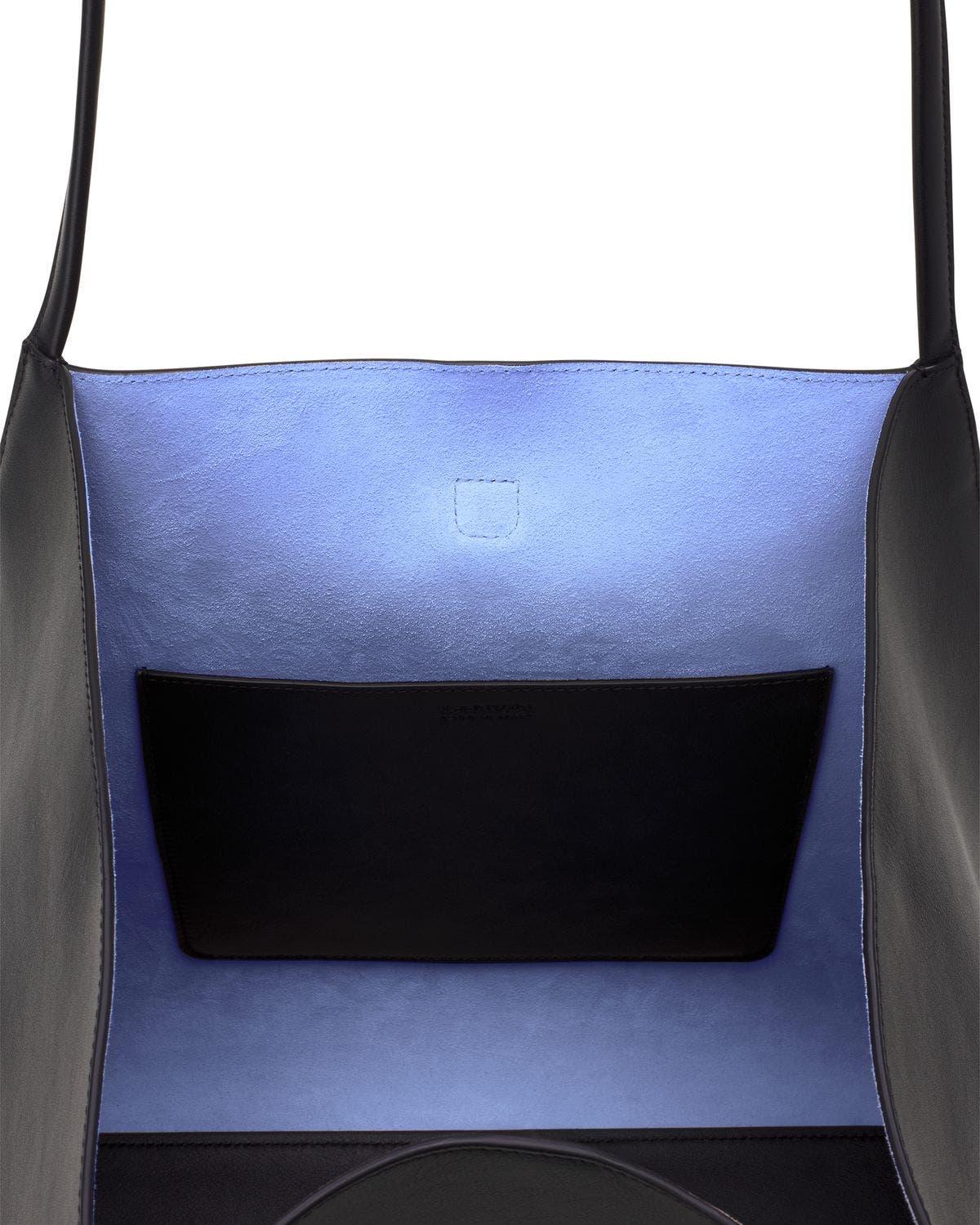 Lanvin Concerto Arpège Leather Tote Bag, Alternate, color, Black