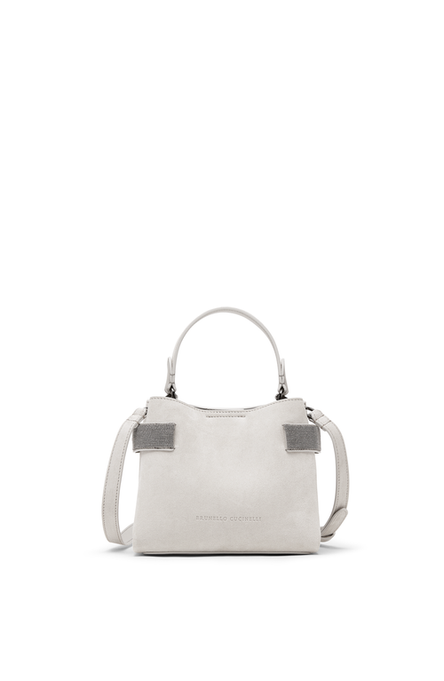 Brunello Cucinelli Small Top-handle Essence Bag In Light Grey