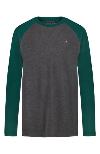 Tommy Hilfiger Kids' Long Sleeve Raglan T-shirt In Multi