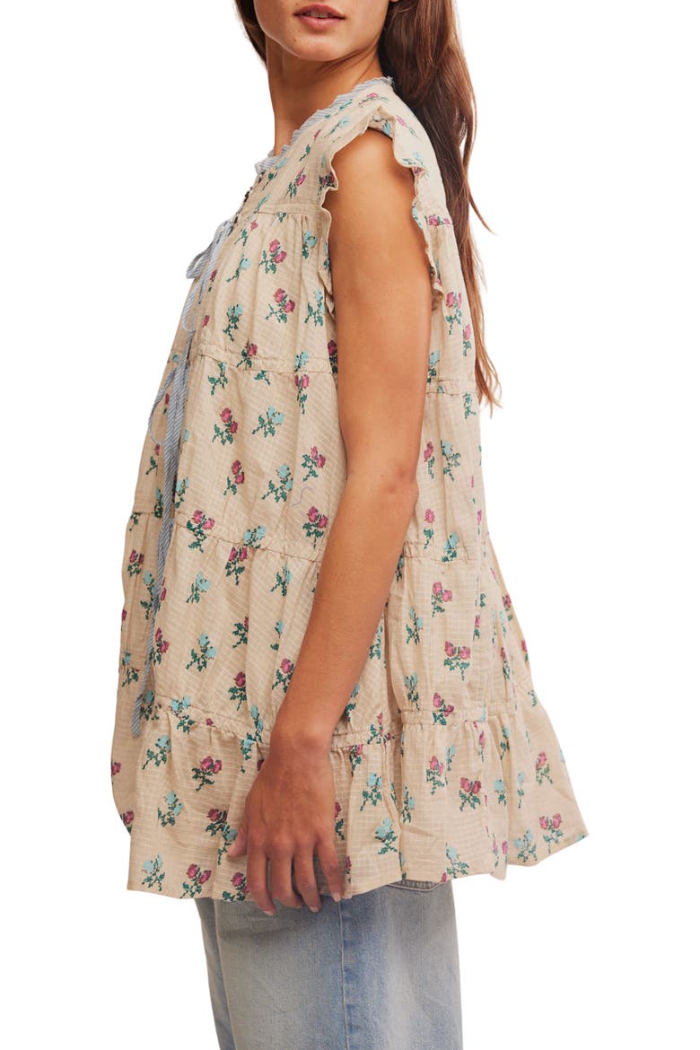 Sundown Print Tunic Dress, Alternate, color, IVORY COMBO