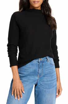NIC+ZOE Pixel Mock Neck Sweater