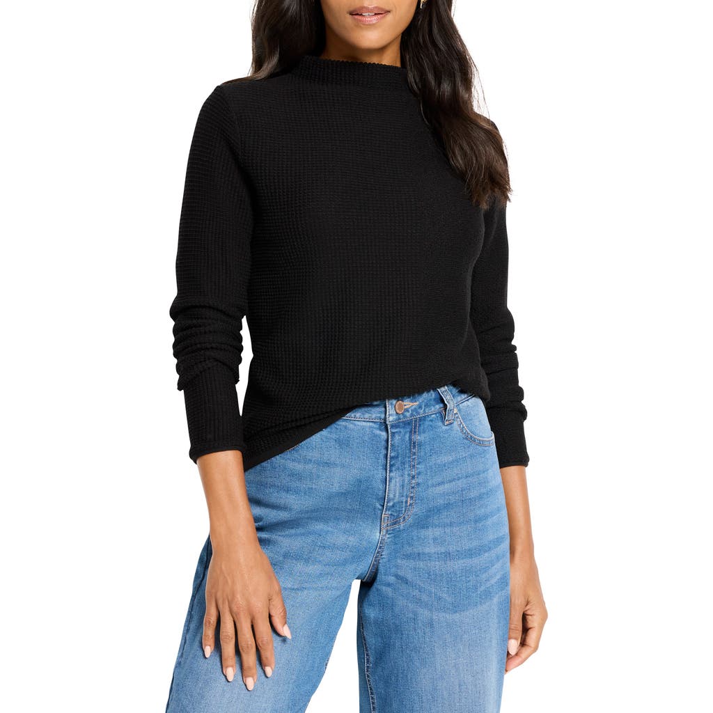 Nic + Zoe Nic+zoe Pixel Knit Sweater In Black