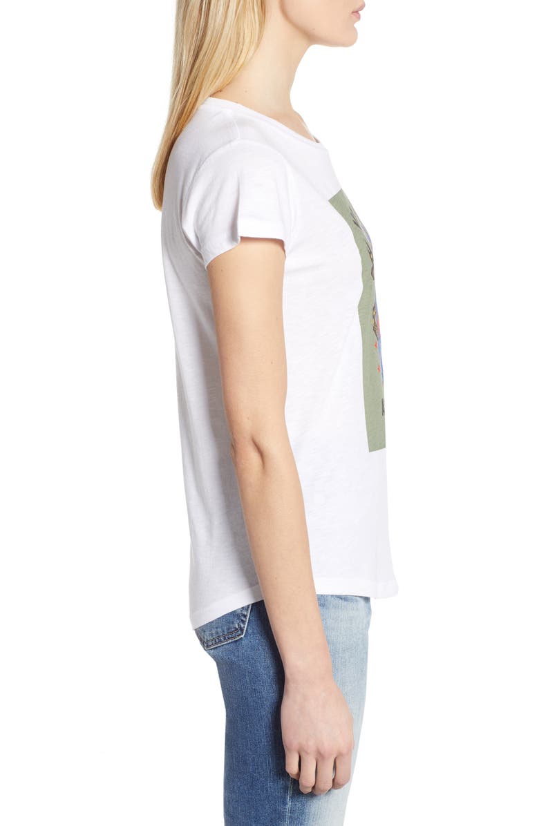 Zadig & Voltaire Skeleton Skinny Tee, Alternate, color, 