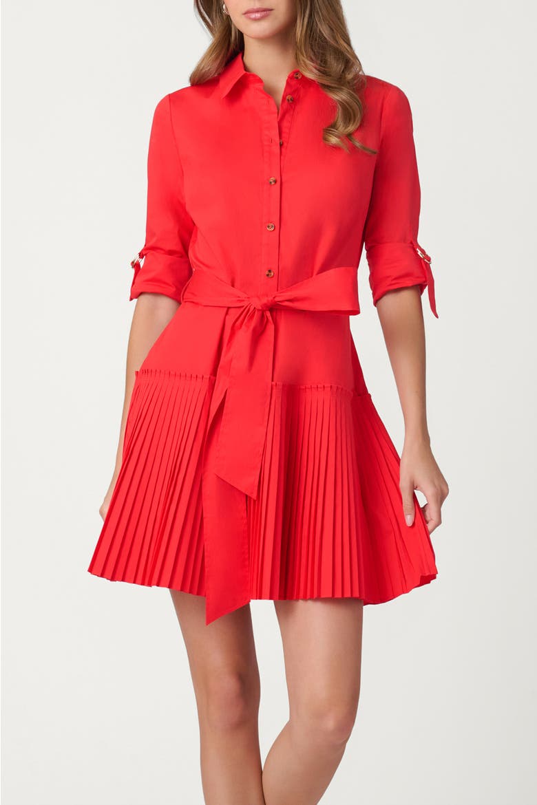 Cotton Poplin McLean Dress, Main, color, Tomato